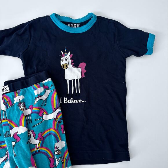 Lazyone Unicorn Pajama Set Size 8 - Rainbow Believe - Picture 3 of 6